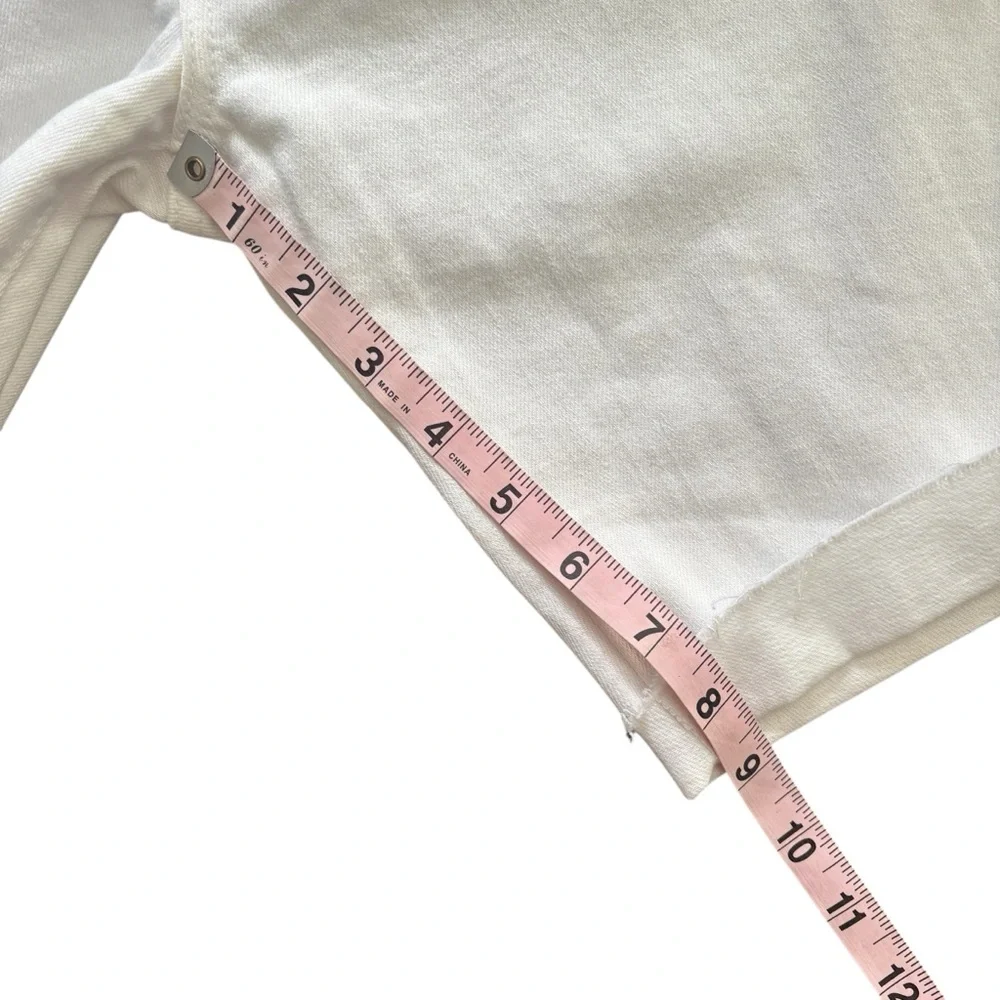 AG Denim The Nikki Relaxed Skinny Distressed Bermuda Denim Shorts - Picture 14 of 16